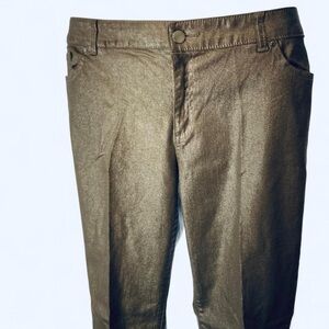 Chicos Metallic tan  trousers 25 2